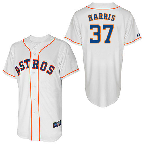 Will Harris #37 Youth Baseball Jersey-Houston Astros Authentic Home White Cool Base MLB Jersey
